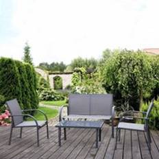 Mobilier de Jardin et d'Extérieur OutSunny 4 Outdoor Lounge Set