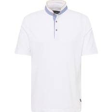 Bugatti Herren Polo-Shirt weiß Baumwoll-Piqué