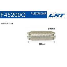 F45200Q Flexrör, avgassystem 45 200 Inter Lock flexibel VOLKSWAGEN: Polo IV Hatchback, Polo III Variant, OPEL: Corsa D Hatchback