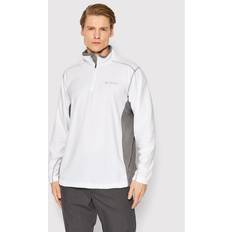 Rundhalsausschnitt Jacken Columbia Fleecejacke Klamath Range 1352472 Weiß Regular Fit