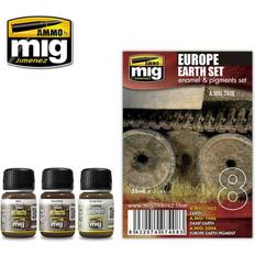 Scale Models & Model Kits Ammo by Mig Europe Earth Enamel Weathering Set For Model Kits Mig 7408