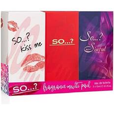 Fragrances so 2 trio gift set 3x edt kiss 15ml