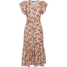 Beige - Midikjoler Bruuns Bazaar Zeodary Maysie Dress - Vintage Flower Print