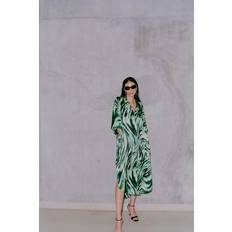 Copenhagen Muse Cmsabina-Kaftan 204478 Jet Stream w. Greenbriar grøn