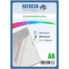 Lamination Films Refresh Cartridges Refresh Cartridges Glossy Laminating Pouches A6 350