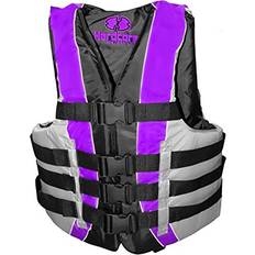 Purple Life Jackets Hardcore Life Vest for Adults High Visibility USCG Approved Fully Enclosed