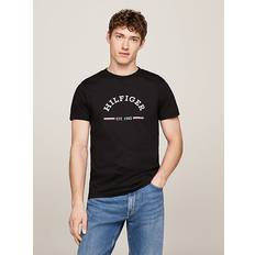 Tommy Hilfiger Herre T-shirts Tommy Hilfiger Logo Slim Fit T-Shirt BLACK