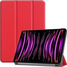 Eiderwood iPad Air 13" 2024 Tri-Fold Flip Cover - Red