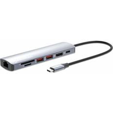 Manhattan USB-C PD 7-in-1 Dockingstation 153966