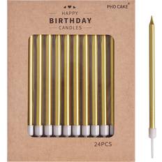 Wedding Cake Candles Phd Cake 24count gold long thin metallic birthday candles cake candles birthday parties w