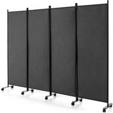 Metal Room Dividers Costway 4-Panel Folding Room Divider