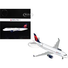 Scale Models & Model Kits GeminiJets Sold by: DiecastModelsWholesale, Airbus A320 Commercial Aircraft Delta Air Lines White w/Red & Blue Tail 200 1/200 Diecast Model Airplane