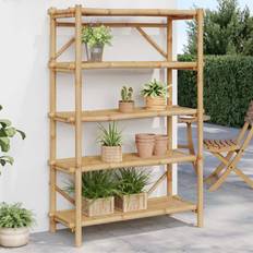 Shelves Homie 5-Layer Shelf 100 x 40 x 150 cm Bamboo Shelving System