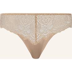 Thongs - Yellow Knickers Hanro Womens Deep Taupe Josephine Mid-rise Stretch-lace Briefs