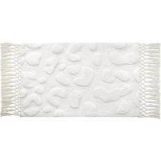 White Non-Slip Bath Mats Nicole Miller Home Celina Cream