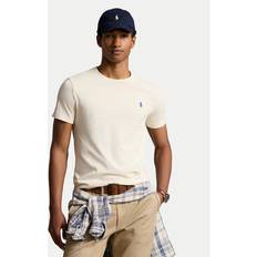 Polo Ralph Lauren Beige T-shirts Polo Ralph Lauren Custom Slim Fit T-Shirt - White