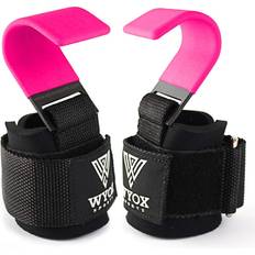 Wrist Wraps on Black Friday sale WYOX Weight Lifting Hook Wrist Straps for Both Hands 7mm Thick Neoprene Padded Hand Wrist Wraps for Weightlifting Grip Support