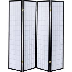 Room Dividers Coaster Roberto 4-Panel Folding Screen Room Divider