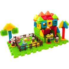 Sold by: PicassoToys, PicassoTiles 100 PC Farm Theme Hedgehog Building Blocks Building Toys Soft Toys for Kids 3