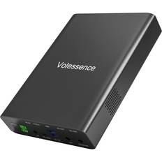 Mobile Phone Accessories Volessence portable charger 64000mah, pd 100w usb c high capacity power bank, Black