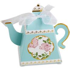 Tafeldecoraties Kate Aspen Set of 24 Tea Time Whimsy Teapot Favor Box