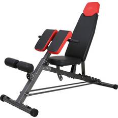 Finer Form Multi-Functional FID Weight Bench Full All-in-One Body Workout – Hyper Back Extension, Roman Chair, Adjustable Ab Sit up Bench, Incline Decline Bench, Flat Bench