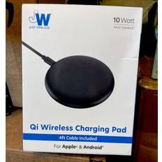 Mobile Phone Accessories Just Wireless 10w qi charging pad with 4ft tpu charging cable black