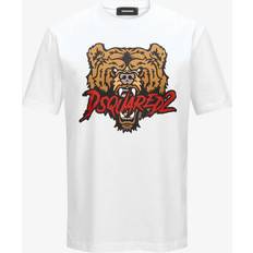 DSquared2 Mies T-paidat DSquared2 Bears Logo T-Shirt - White