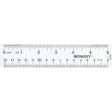 Westcott 10561 acrylic clear ruler 6