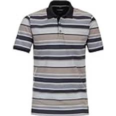 Blue - Sportswear Garment Shirts Casamoda Polo Shirt Blue Grey Brown Multicolour