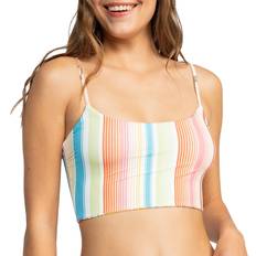 Bikini Tops Roxy Women's Playa Paradise Bikini Tank Top, Medium, White Viva La Vida