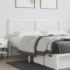 vidaXL 160 cm Metal Hvid Sengegavl 160cm