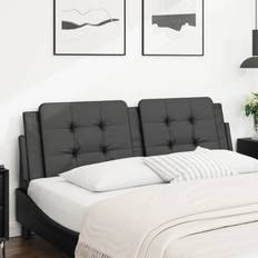 Kopfteile vidaXL De Cama Acolchado Cuero Sintético Negro 160 cm Cabecero