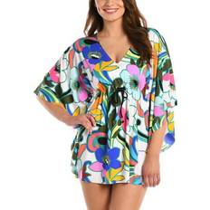 Pink - Women Swimwear La Blanca Sun Catcher V-neck Caftan Women's Swimwear