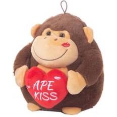 Fluffy Toy Gorilla Heart 22 cm Stuffed Animal