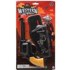 Plastic Blasters BigBuy Carnival Atosa Cowboys pistool en holster verkleed speelgoed kinderen kunststof