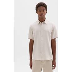 Tencel Shirts Theory Irving Regular Fit Short Sleeve Shirt