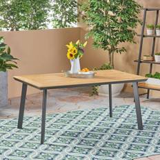 Silver Outdoor Dining Tables GDFSTUDIO by: Tabby