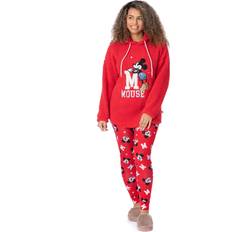 Red Sleepwear Disney Large Long Sleeve Long Leg Pyjama Set Womens Red