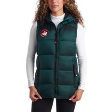 Vests Canada Weather Gear Women’s Vest Quilted Puffer Vest Sleeveless Jacket, S-XL, X-Large, Ponderosa Green