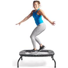 Fitness Trampolines on Black Friday sale Sunny Health & Fitness Springless Mini Trampoline – Premium Adjustable Bungee-Style Indoor/Outdoor Exercise Rebounder for Quieter and Safer Workouts 40” SF-S021048