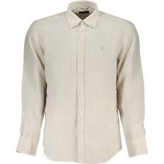 Herr - One Size Skjortor North Sails beige linne herrskjorta, BEIgE