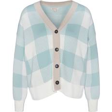 Barbour Cardigans Barbour Elodie Gingham Cardigan, Blue Haze