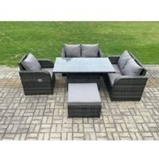 Garden & Outdoor Furniture Fimous Wicker Garden Outdoor Lounge Set