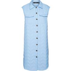 Veste Vero Moda Lang Quilted Damer Størrelse: Blå