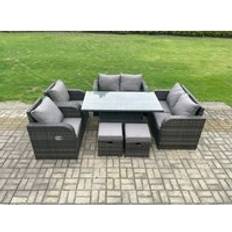 Garden & Outdoor Furniture Fimous Wicker PE Garden Love Patio Dining Set