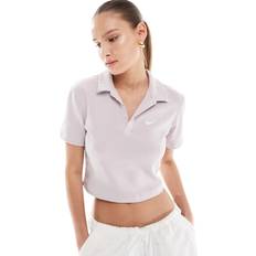 Damen - Rosa Poloshirts Nike – Essentials – Polo-T-Shirt in Hellgrau