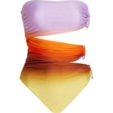 Multicoloured Swimsuits SIMKHAI Esmeralda Ring-Detailed Cutout One-Piece Swimsuit Multi Moda Operandi