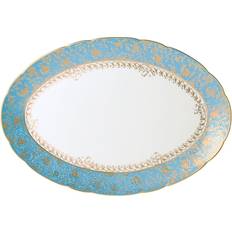 Turchese Vassoi Bernardaud Eden Oval Platter, 15 Vassoio