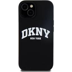 DKNY iphone 15, 14, 13 hülle case cover magsafe liquid silicone logo black Schwarz